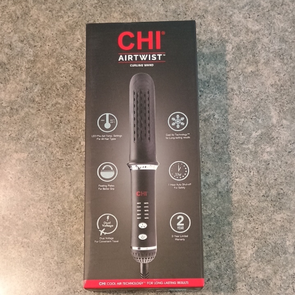 Black and Red Styling Tool for Hair